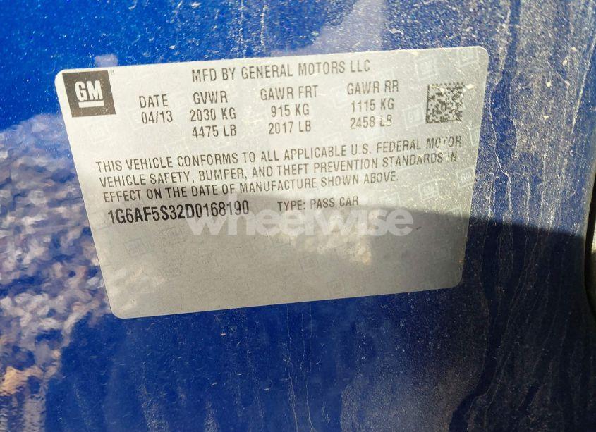 Photo 9 of 2013 Cadillac Ats PREMIUM (VIN 1G6AF5S32D0168190)