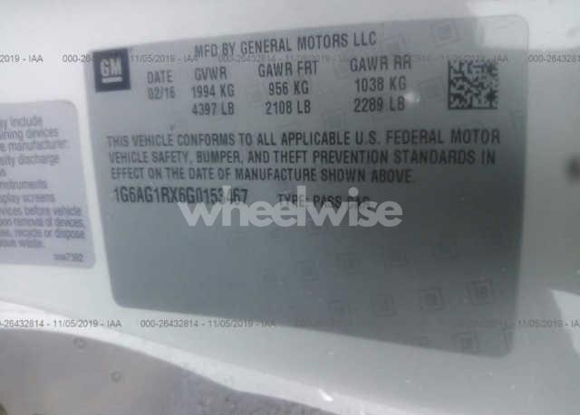 Photo 9 of 2016 Cadillac Ats STANDARD (VIN 1G6AG1RX6G0153467)