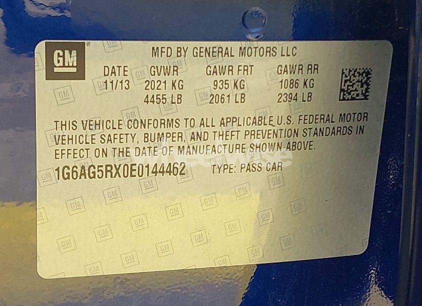 Photo 9 of 2014 Cadillac Ats STANDARD (VIN 1G6AG5RX0E0144462)