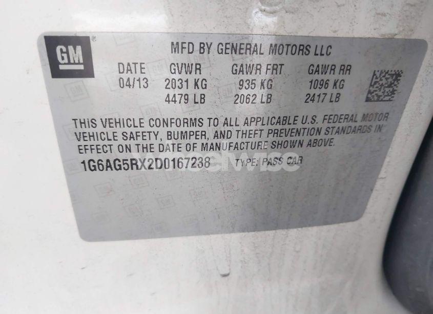 Photo 9 of 2013 Cadillac Ats STANDARD (VIN 1G6AG5RX2D0167238)