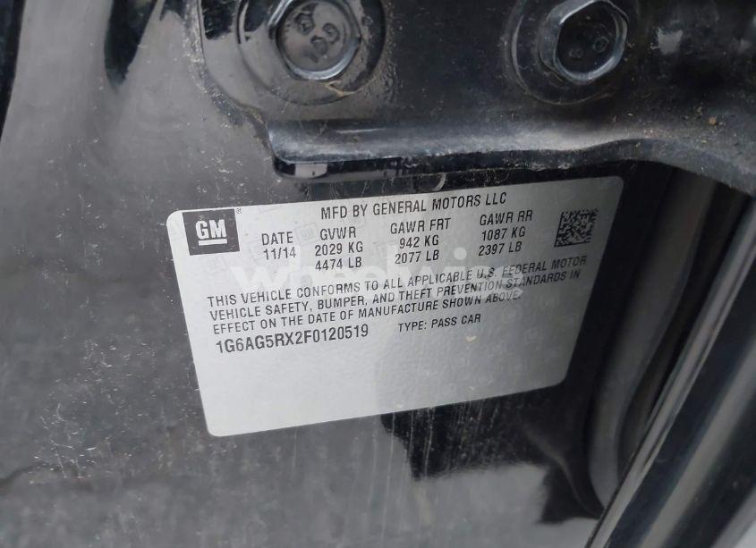 Photo 9 of 2015 Cadillac Ats STANDARD (VIN 1G6AG5RX2F0120519)