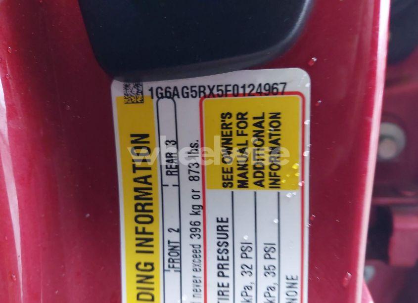 Photo 9 of 2015 Cadillac Ats STANDARD (VIN 1G6AG5RX5F0124967)