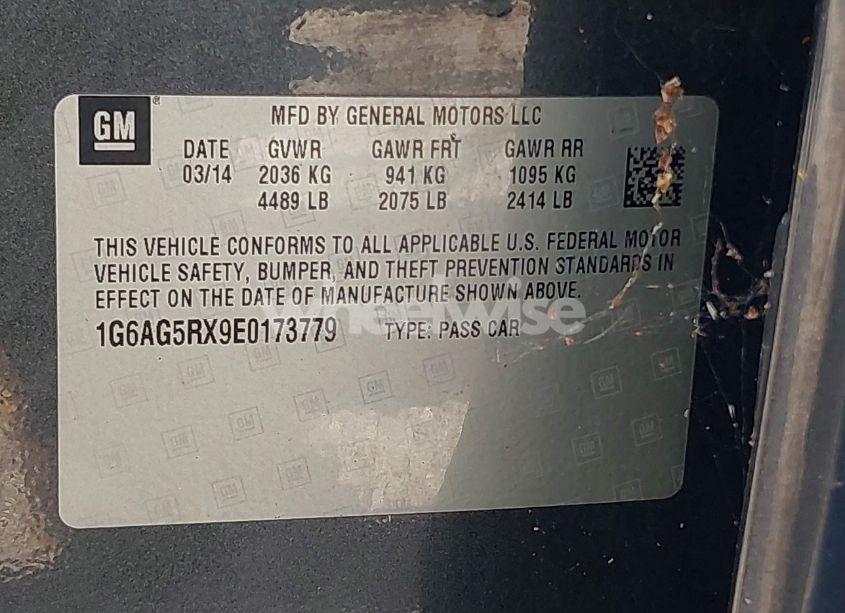 Photo 9 of 2014 Cadillac Ats STANDARD (VIN 1G6AG5RX9E0173779)