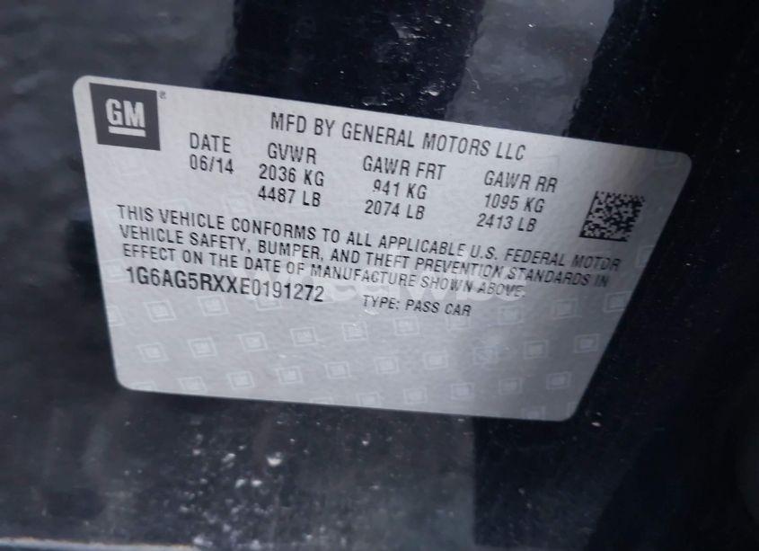 Photo 9 of 2014 Cadillac Ats STANDARD (VIN 1G6AG5RXXE0191272)