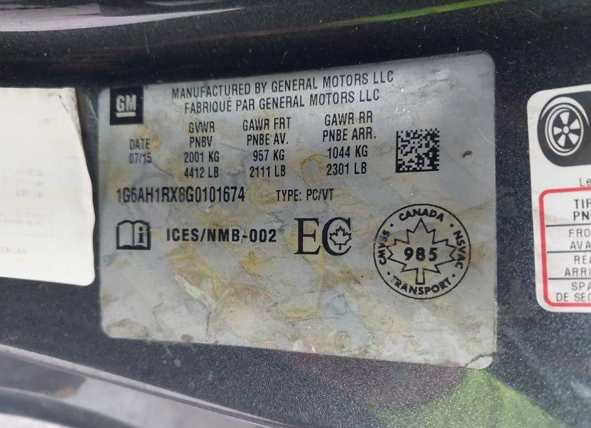 Photo 9 of 2016 Cadillac Ats LUXURY COLLECTION (VIN 1G6AH1RX8G0101674)