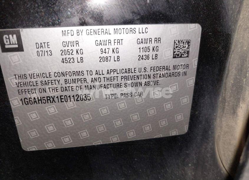 Photo 9 of 2014 Cadillac Ats LUXURY (VIN 1G6AH5RX1E0112035)