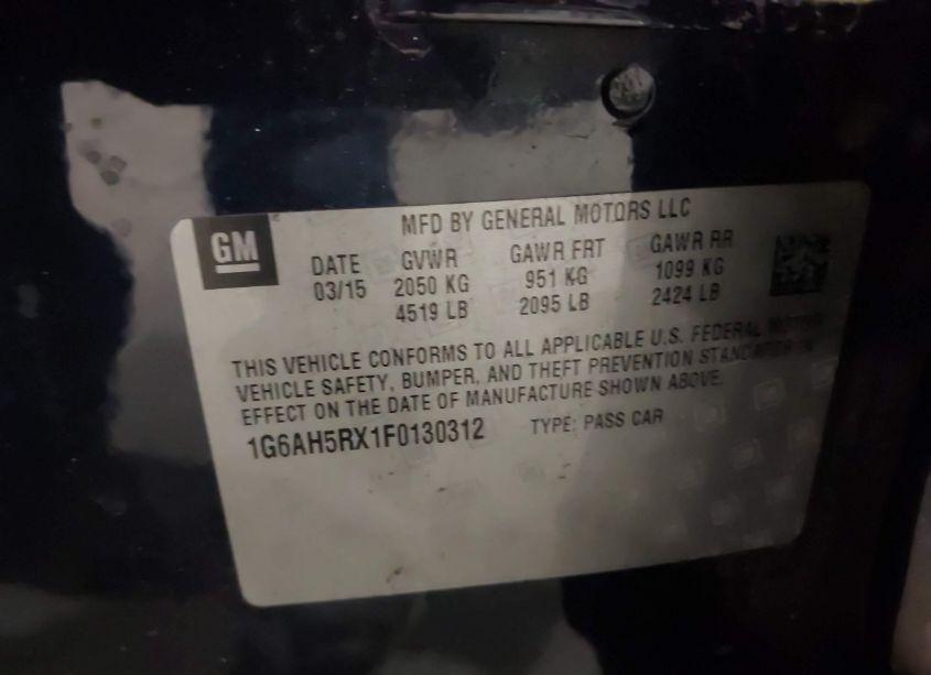 Photo 9 of 2015 Cadillac Ats LUXURY (VIN 1G6AH5RX1F0130312)