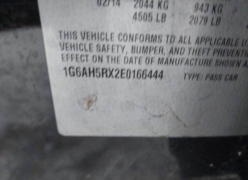 Photo 9 of 2014 Cadillac Ats LUXURY (VIN 1G6AH5RX2E0166444)