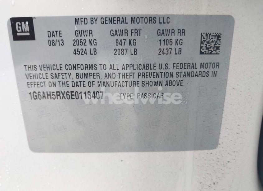 Photo 9 of 2014 Cadillac Ats LUXURY (VIN 1G6AH5RX6E0113407)