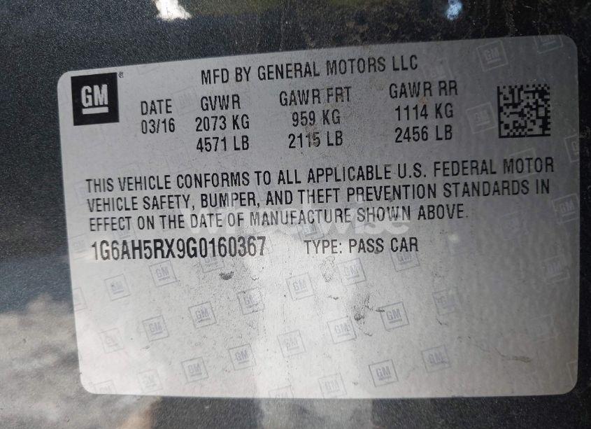 Photo 9 of 2016 Cadillac Ats LUXURY COLLECTION (VIN 1G6AH5RX9G0160367)