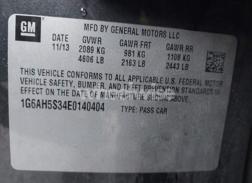 Photo 9 of 2014 Cadillac Ats LUXURY (VIN 1G6AH5S34E0140404)