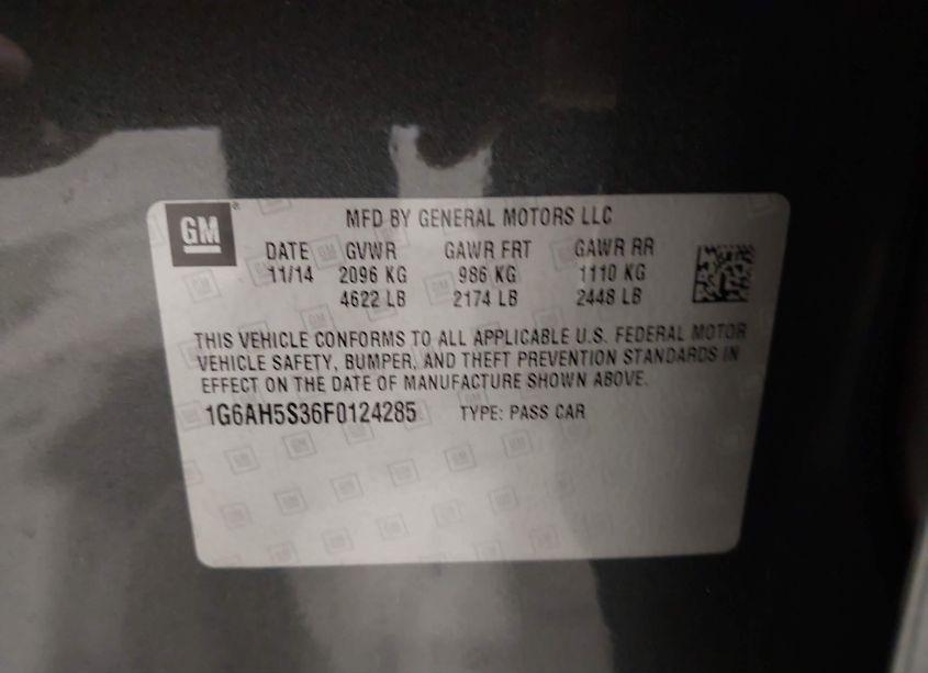 Photo 9 of 2015 Cadillac Ats LUXURY (VIN 1G6AH5S36F0124285)