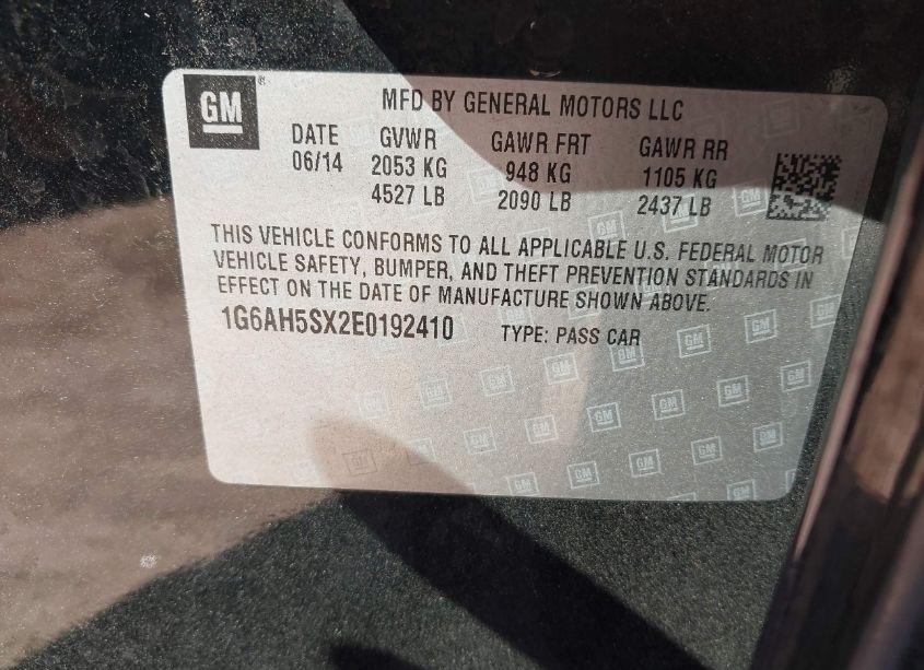 Photo 9 of 2014 Cadillac Ats LUXURY (VIN 1G6AH5SX2E0192410)