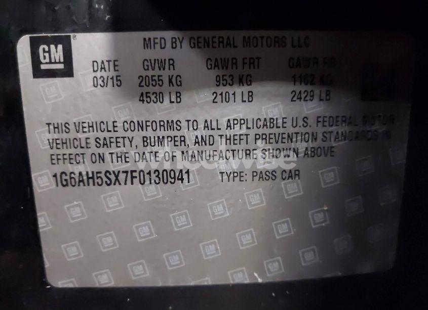 Photo 9 of 2015 Cadillac Ats LUXURY (VIN 1G6AH5SX7F0130941)