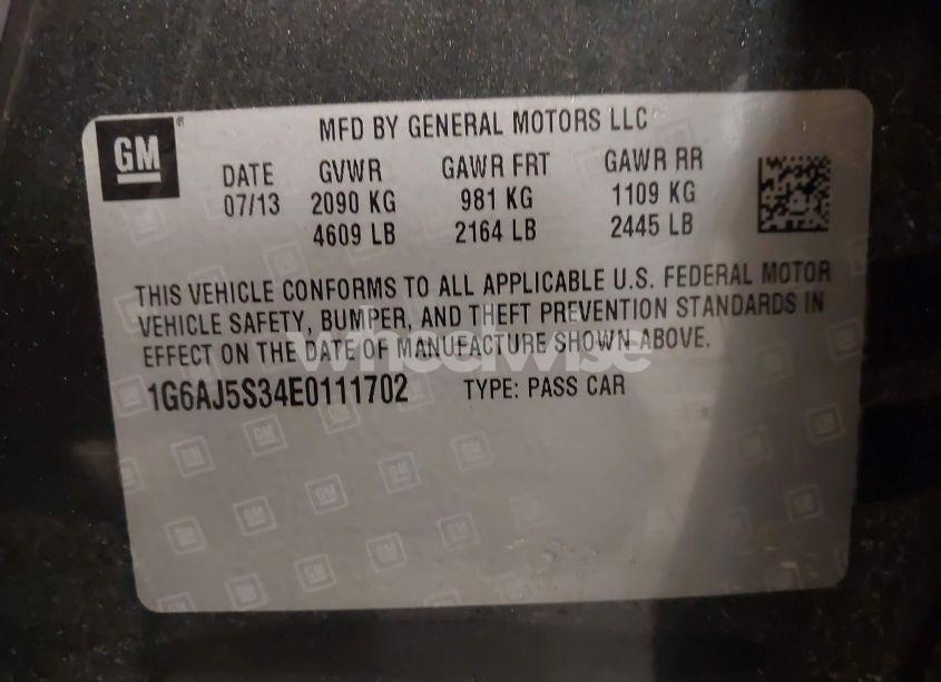 Photo 9 of 2014 Cadillac Ats PERFORMANCE (VIN 1G6AJ5S34E0111702)