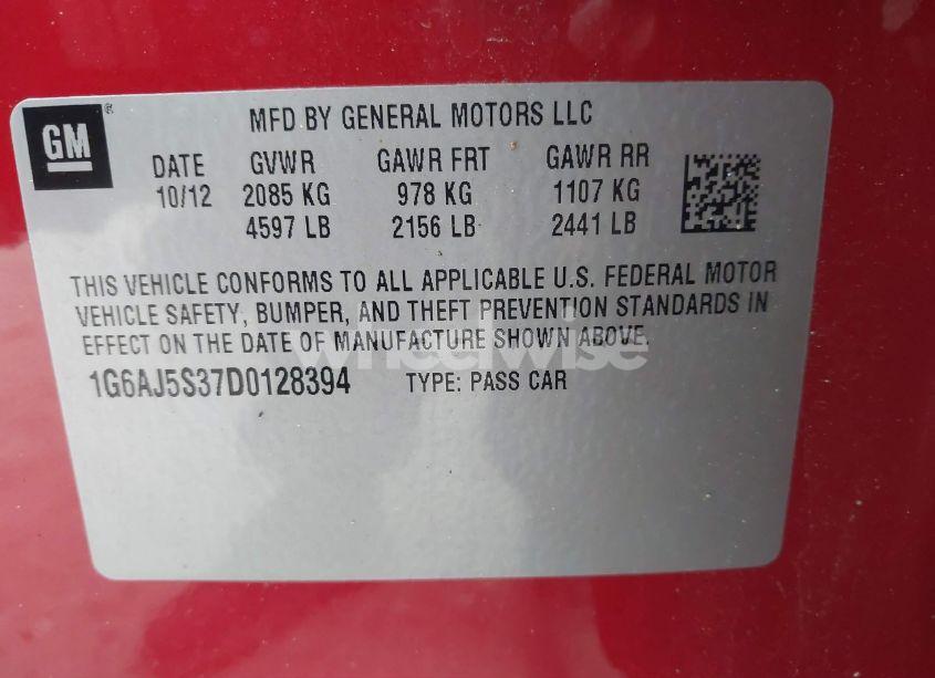 Photo 9 of 2013 Cadillac Ats PERFORMANCE (VIN 1G6AJ5S37D0128394)