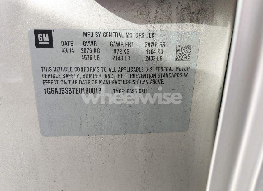 Photo 9 of 2014 Cadillac Ats PERFORMANCE (VIN 1G6AJ5S37E0180013)