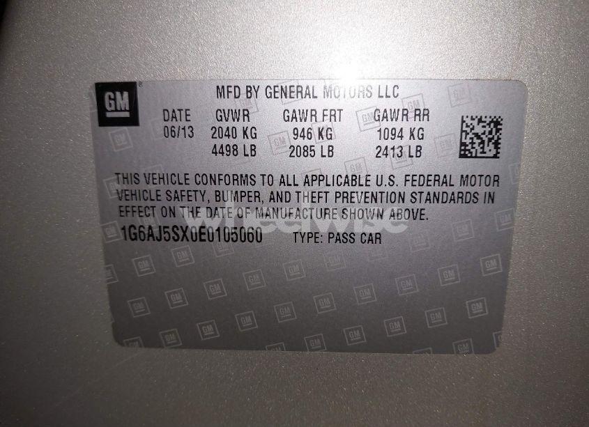 Photo 9 of 2014 Cadillac Ats PERFORMANCE (VIN 1G6AJ5SX0E0105060)