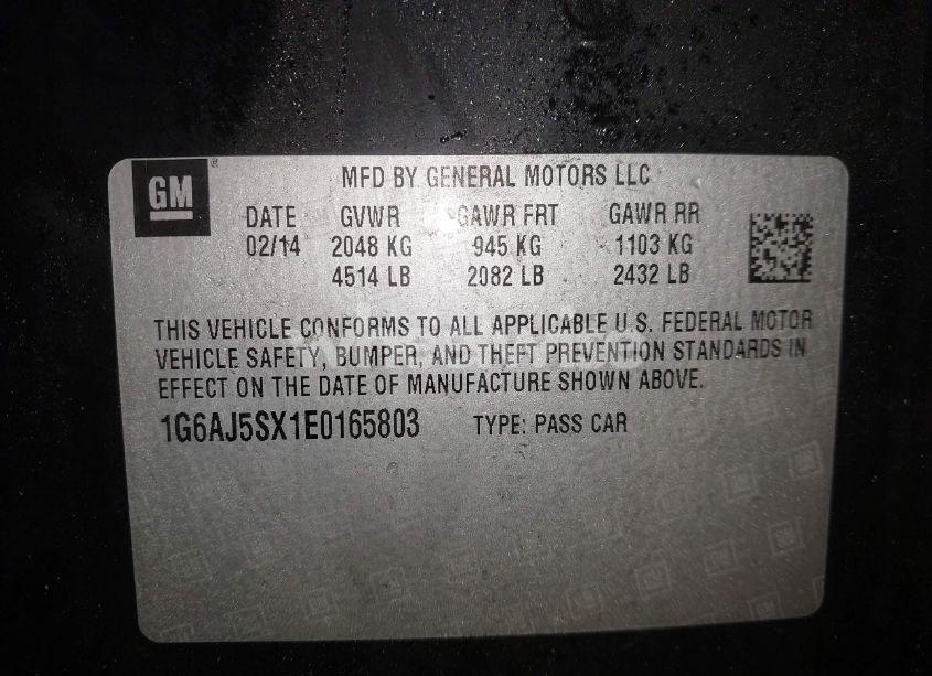 Photo 9 of 2014 Cadillac Ats PERFORMANCE (VIN 1G6AJ5SX1E0165803)