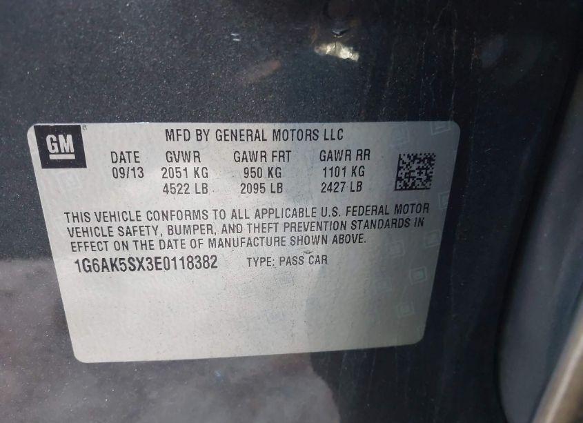 Photo 9 of 2014 Cadillac Ats PERFORMANCE (VIN 1G6AK5SX3E0118382)