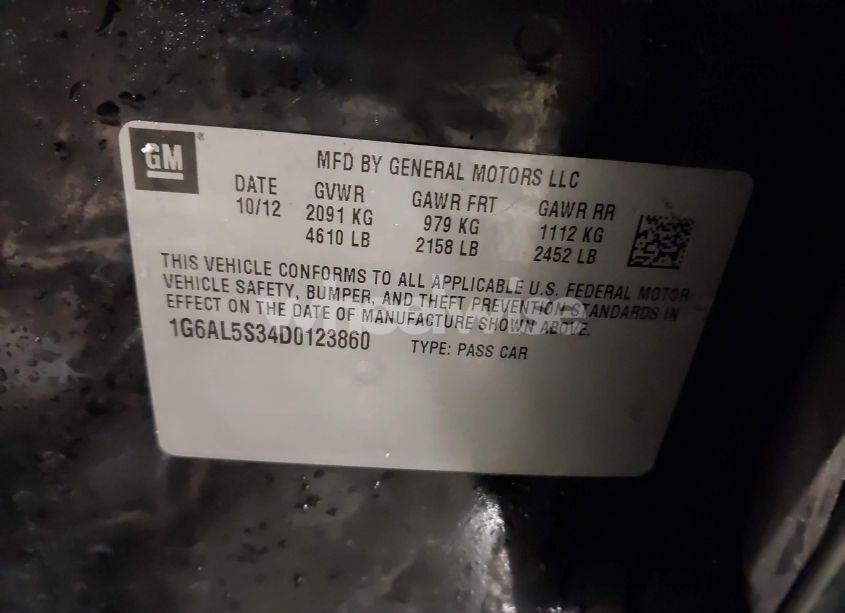 Photo 9 of 2013 Cadillac Ats PREMIUM (VIN 1G6AL5S34D0123860)