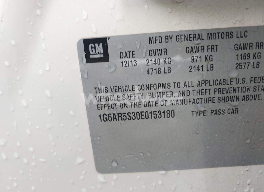 Photo 9 of 2014 Cadillac Cts LUXURY (VIN 1G6AR5S30E0153180)