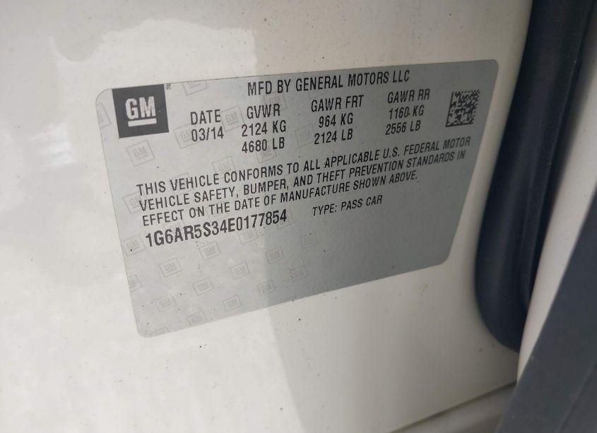 Photo 9 of 2014 Cadillac Cts LUXURY (VIN 1G6AR5S34E0177854)