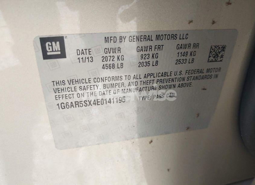 Photo 9 of 2014 Cadillac Cts LUXURY (VIN 1G6AR5SX4E0141195)