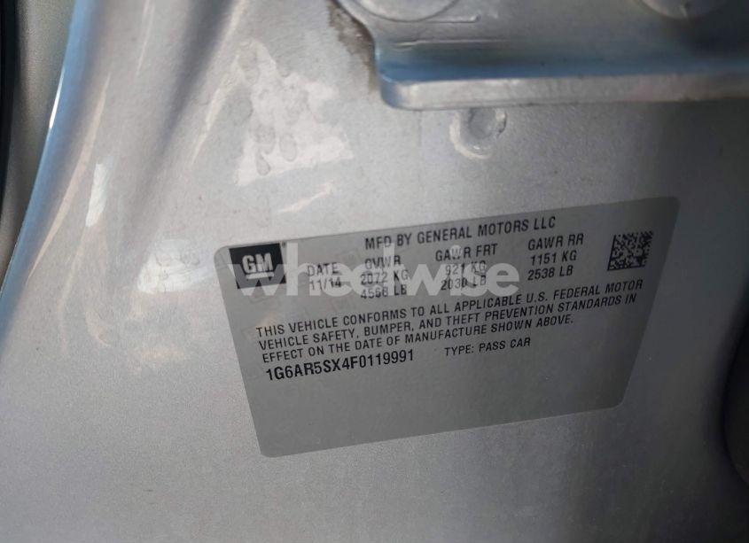 Photo 9 of 2015 Cadillac Cts LUXURY (VIN 1G6AR5SX4F0119991)