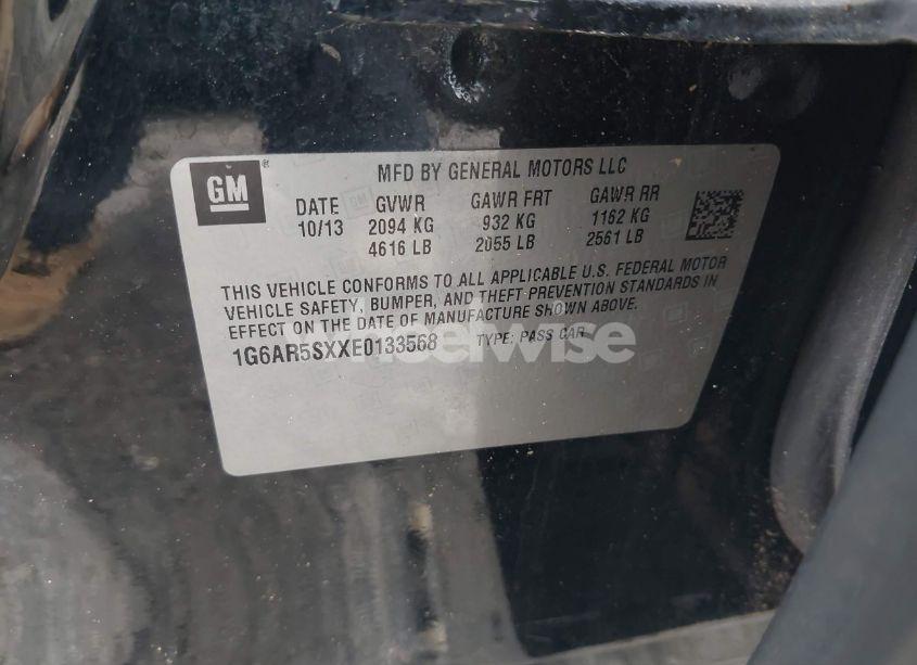 Photo 9 of 2014 Cadillac Cts LUXURY (VIN 1G6AR5SXXE0133568)