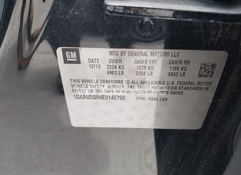 Photo 9 of 2014 Cadillac Cts VSPORT (VIN 1G6AU5S84E0149790)