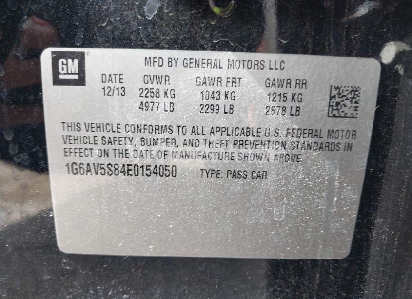 Photo 9 of 2014 Cadillac Cts VSPORT PREMIUM (VIN 1G6AV5S84E0154050)