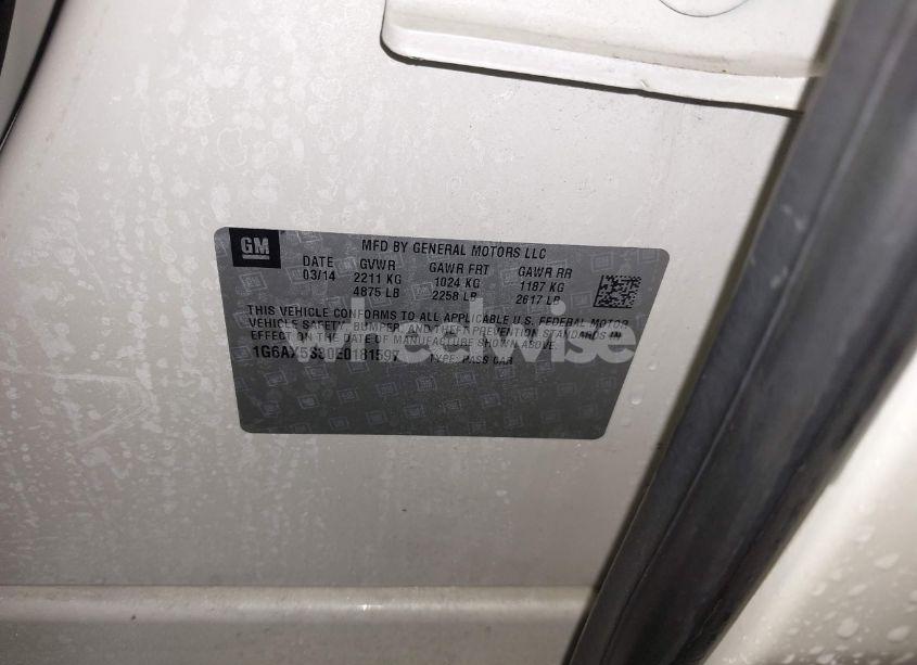 Photo 9 of 2014 Cadillac Cts LUXURY (VIN 1G6AX5S30E0181597)