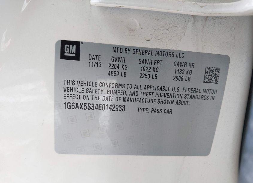 Photo 9 of 2014 Cadillac Cts LUXURY (VIN 1G6AX5S34E0142933)