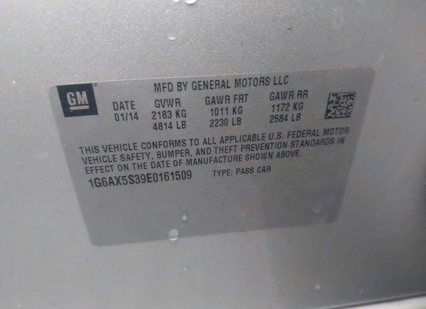 Photo 9 of 2014 Cadillac Cts LUXURY (VIN 1G6AX5S39E0161509)