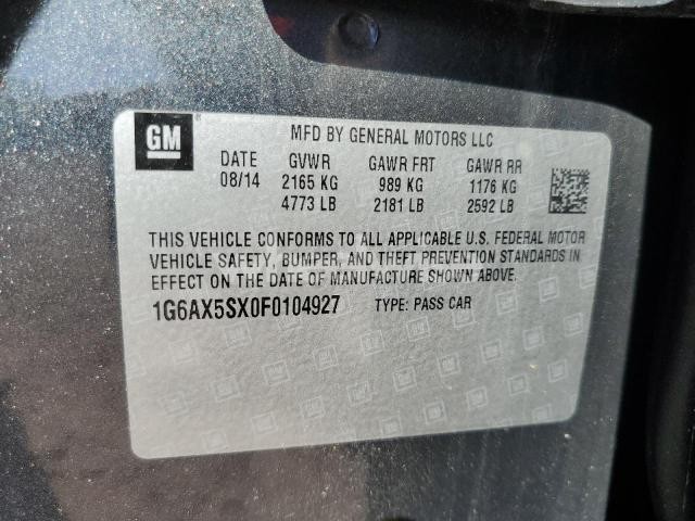 Photo 8 of 2015 CADILLAC CTS LUXURY COLLECTION (VIN 1G6AX5SX0F0104927)