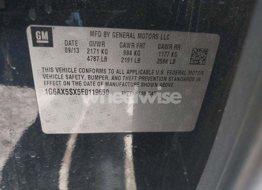 Photo 9 of 2014 Cadillac Cts LUXURY (VIN 1G6AX5SX5E0119650)