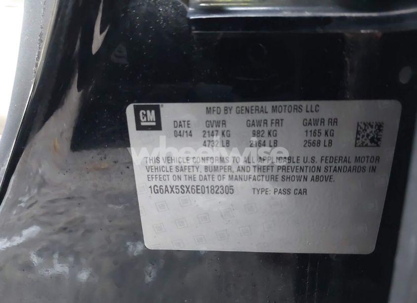 Photo 9 of 2014 Cadillac Cts LUXURY (VIN 1G6AX5SX6E0182305)