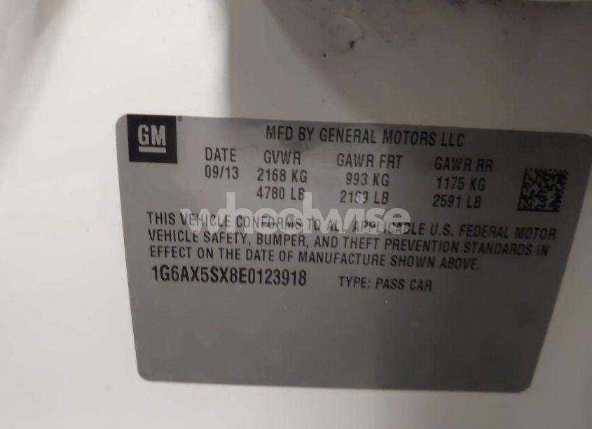 Photo 9 of 2014 Cadillac Cts LUXURY (VIN 1G6AX5SX8E0123918)