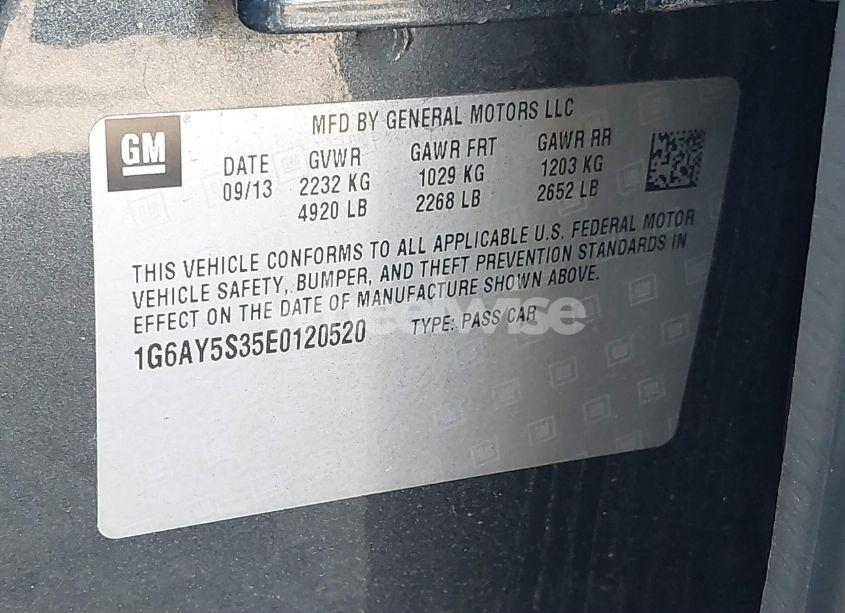 Photo 9 of 2014 Cadillac Cts PERFORMANCE (VIN 1G6AY5S35E0120520)