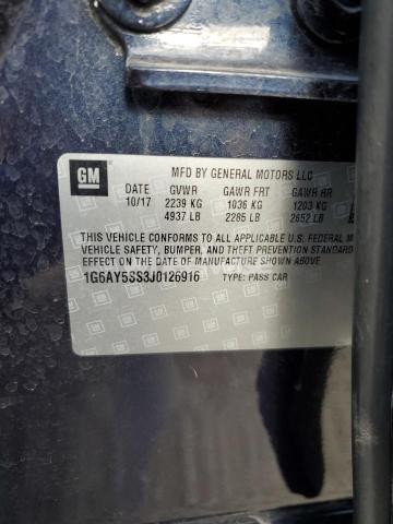 Photo 5 of 2018 CADILLAC CTS PREMIUM LUXURY (VIN 1G6AY5SS3J0126916)