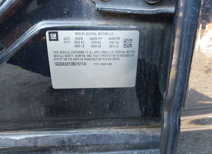 Photo 9 of 2011 Cadillac Cts STANDARD (VIN 1G6DA5EY3B0151141)