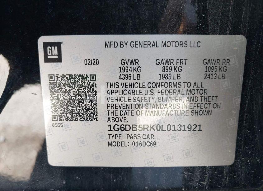 Photo 9 of 2020 Cadillac Ct4 PREMIUM LUXURY (VIN 1G6DB5RK0L0131921)