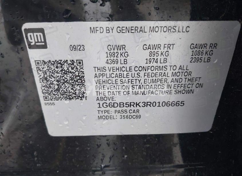 Photo 9 of 2024 Cadillac Ct4 PREMIUM LUXURY (VIN 1G6DB5RK3R0106665)