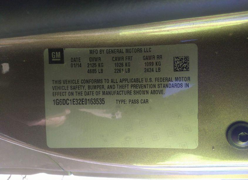 Photo 9 of 2014 Cadillac Cts PERFORMANCE (VIN 1G6DC1E32E0163535)