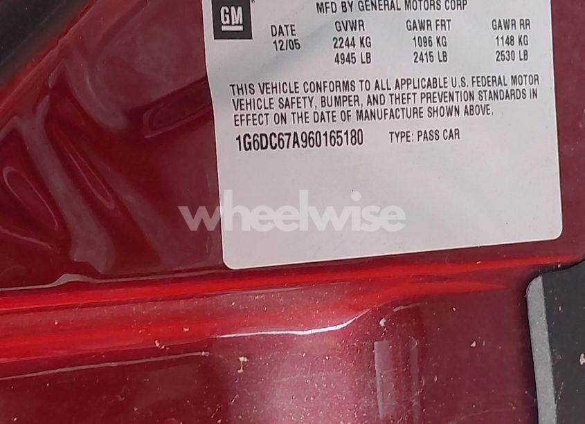 Photo 9 of 2006 Cadillac Sts V8 (VIN 1G6DC67A960165180)