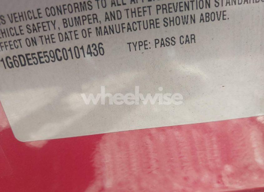 Photo 9 of 2012 Cadillac Cts LUXURY (VIN 1G6DE5E59C0101436)