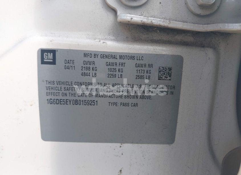 Photo 9 of 2011 Cadillac Cts LUXURY (VIN 1G6DE5EY0B0159251)