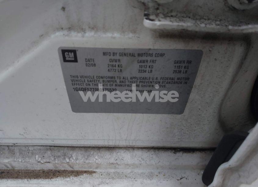 Photo 9 of 2008 Cadillac Cts STANDARD (VIN 1G6DF577080175539)