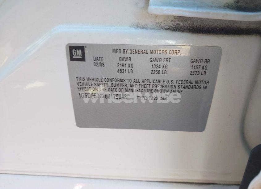 Photo 9 of 2008 Cadillac Cts STANDARD (VIN 1G6DF577280179043)